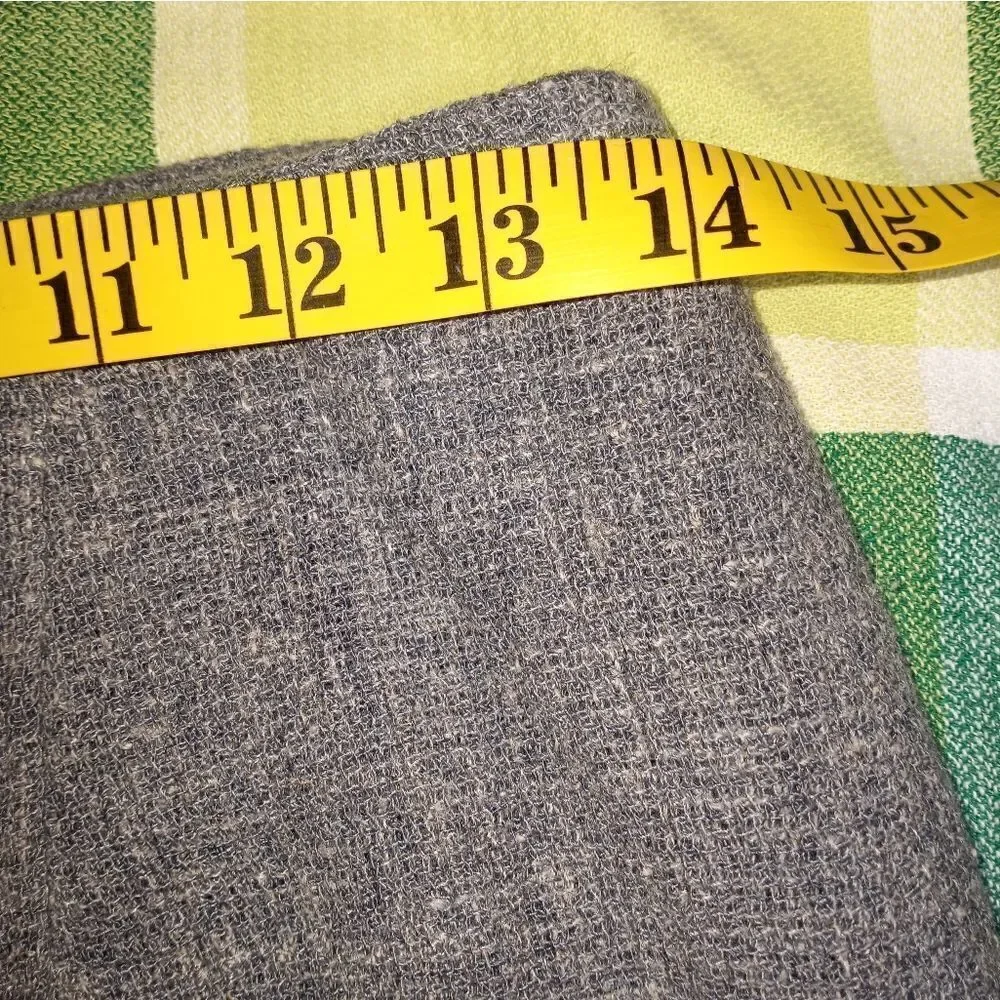 The Limited 6 Gray Linen Wool Blend Knee Length Lined Women's Skirt
